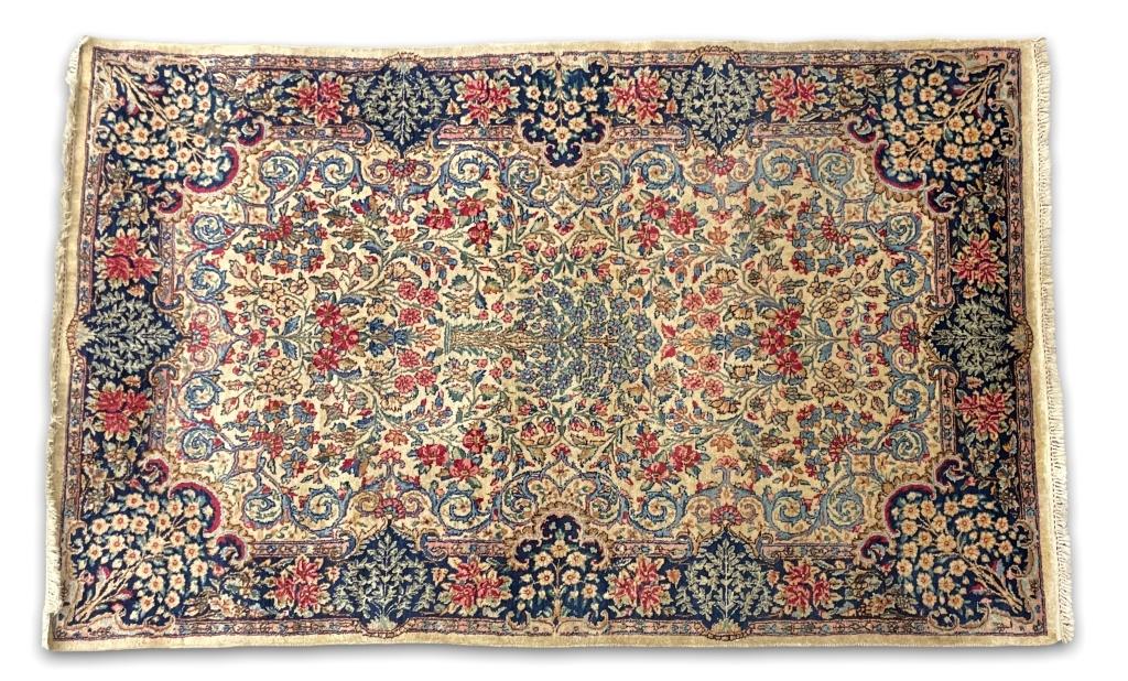 Persian Kerman Hand Made Wool Rug (A) (1 of 4)