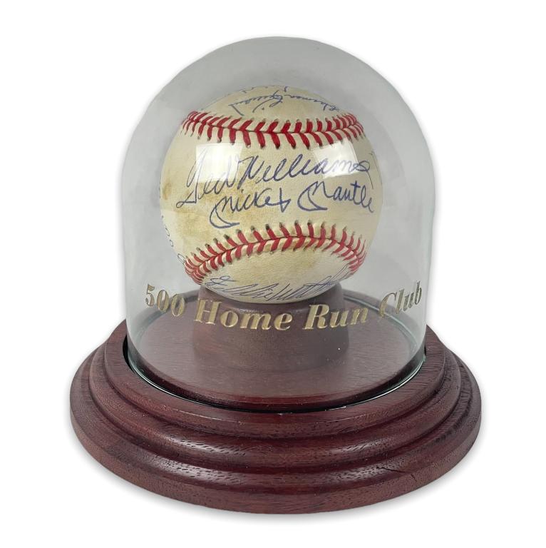 500 Home Run Club Autographed Baseball w/COA (1 of 10)