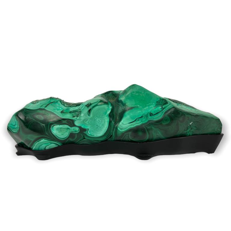 Malachite Specimen On Stand: 12" Wide Weight: 78 oz