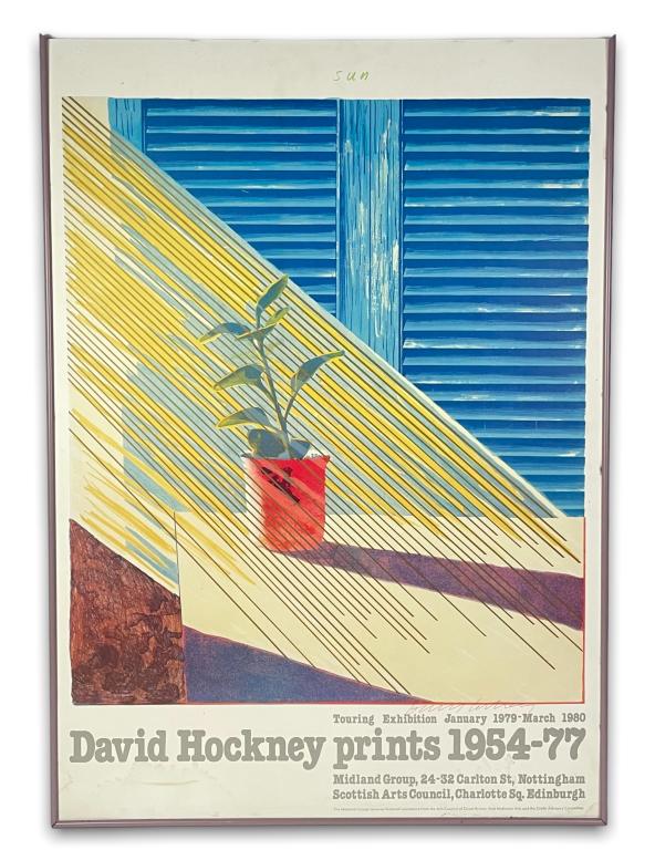 David Hockney Hand Signed Poster (1 of 4)