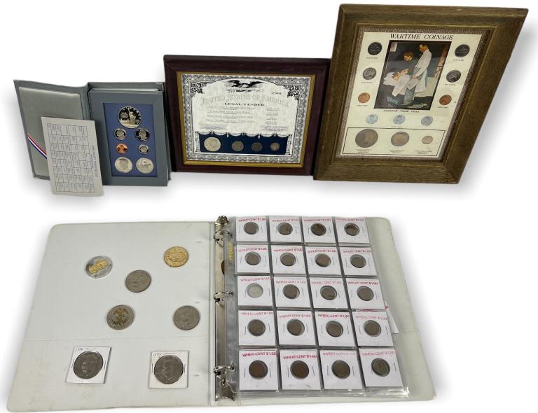 Lot of U.S Coins, Tokens, & Forgein Coins. (1 of 11)