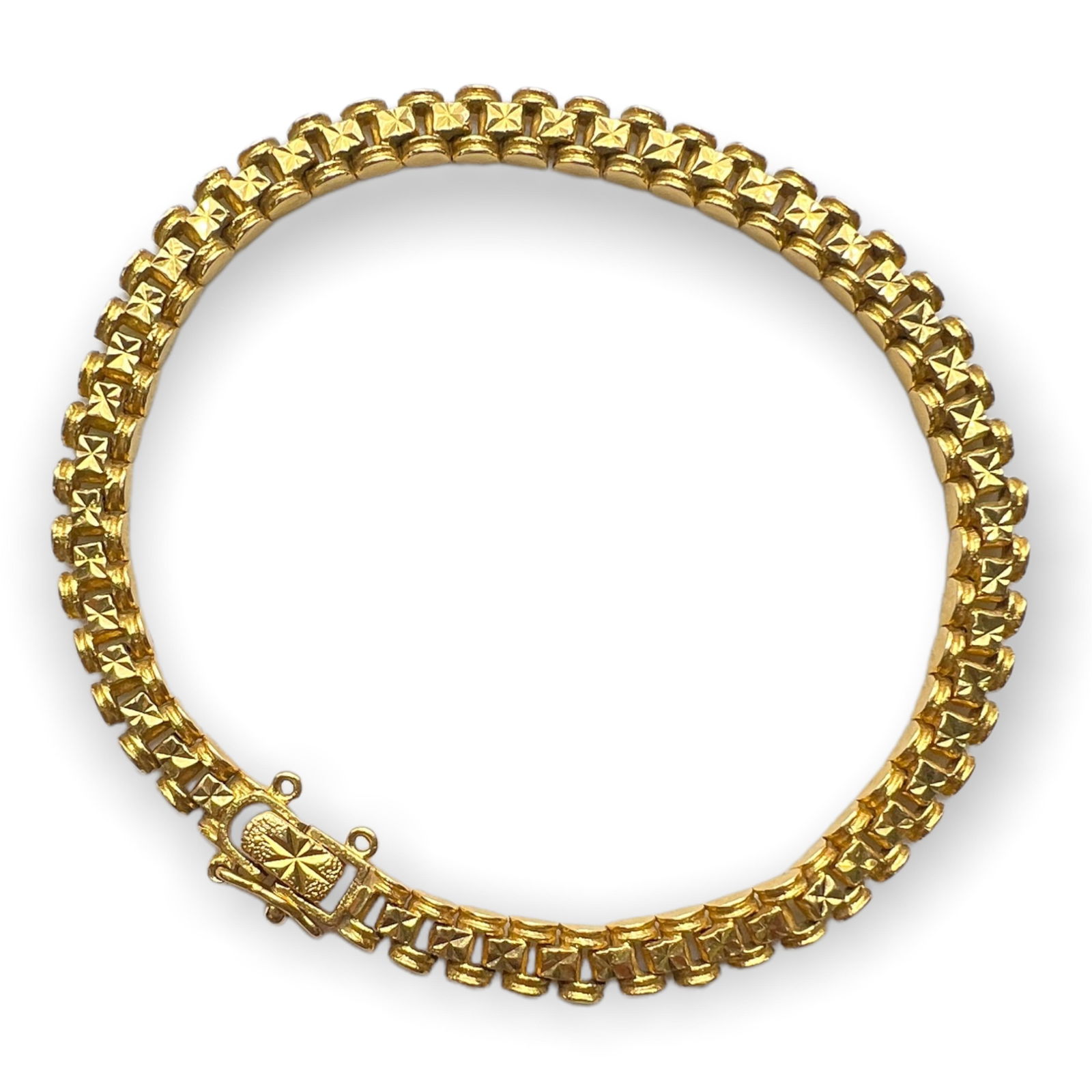 21K Gold 7 1/2" Bracelet (1 of 3)
