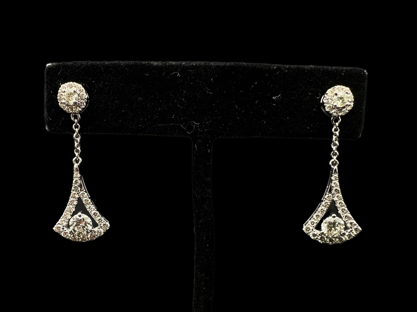 14K White Gold Diamond Earrings (1 of 5)