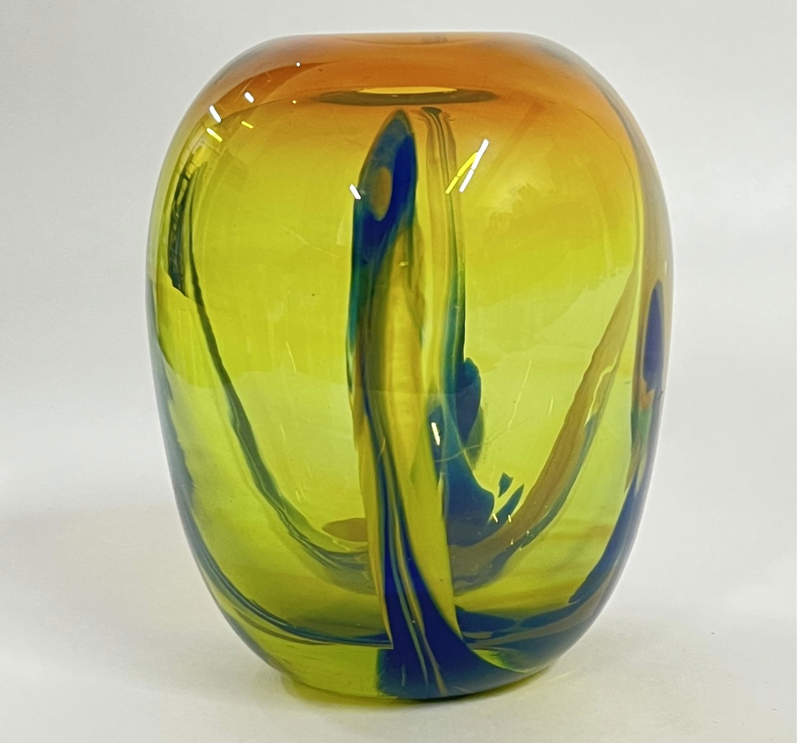 Dominick Labino Signed Art Glass Vase 1970 (1 of 5)