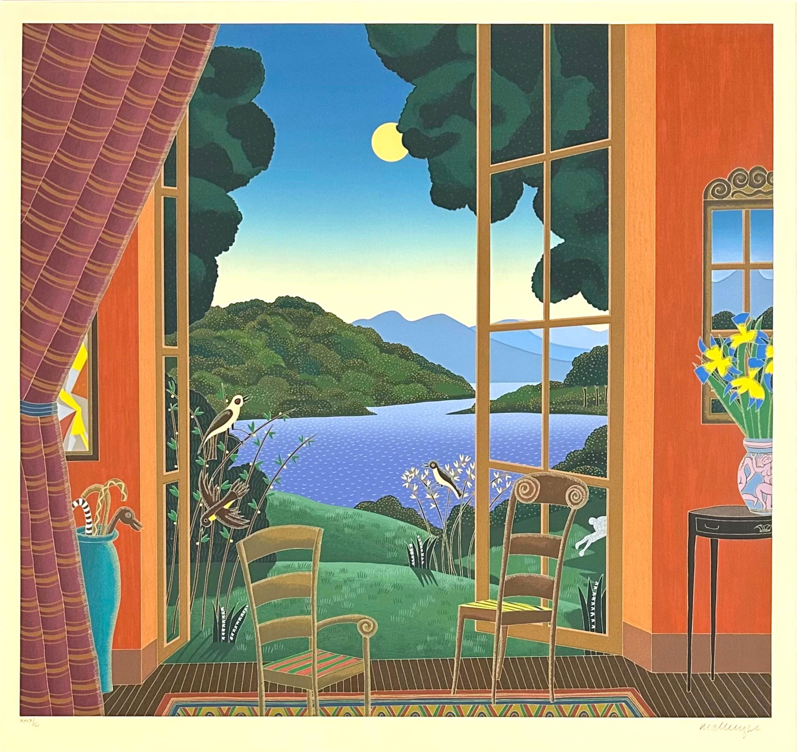 Lake Shore Drive Serigraph By Thomas Mcknight
