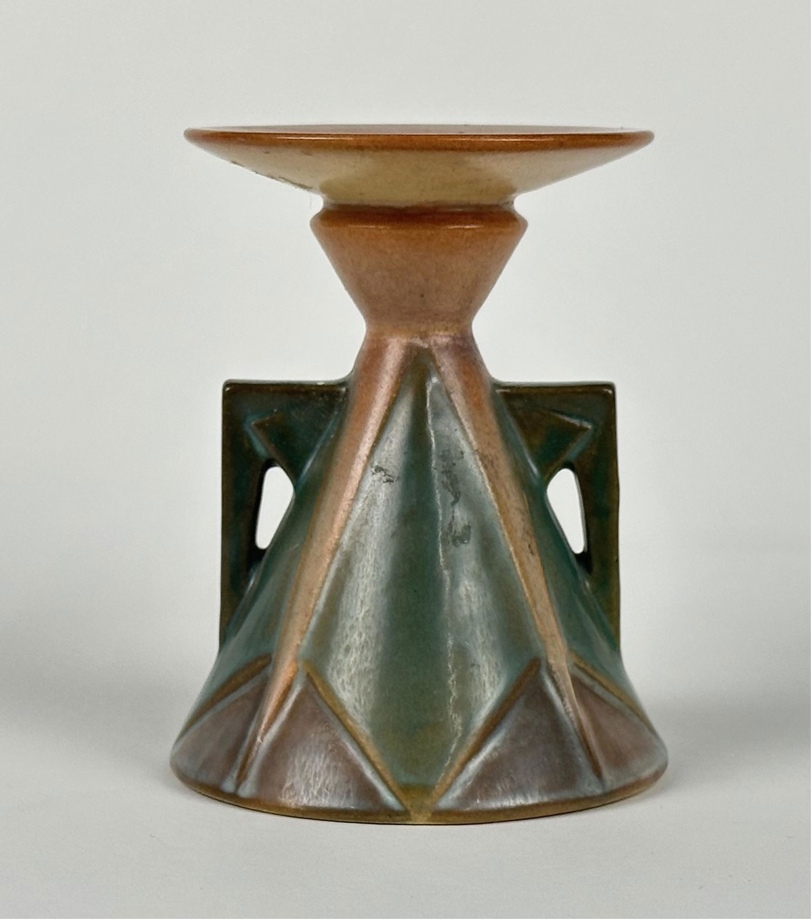 Roseville Aztec Lady Candle Holder (1 of 5)