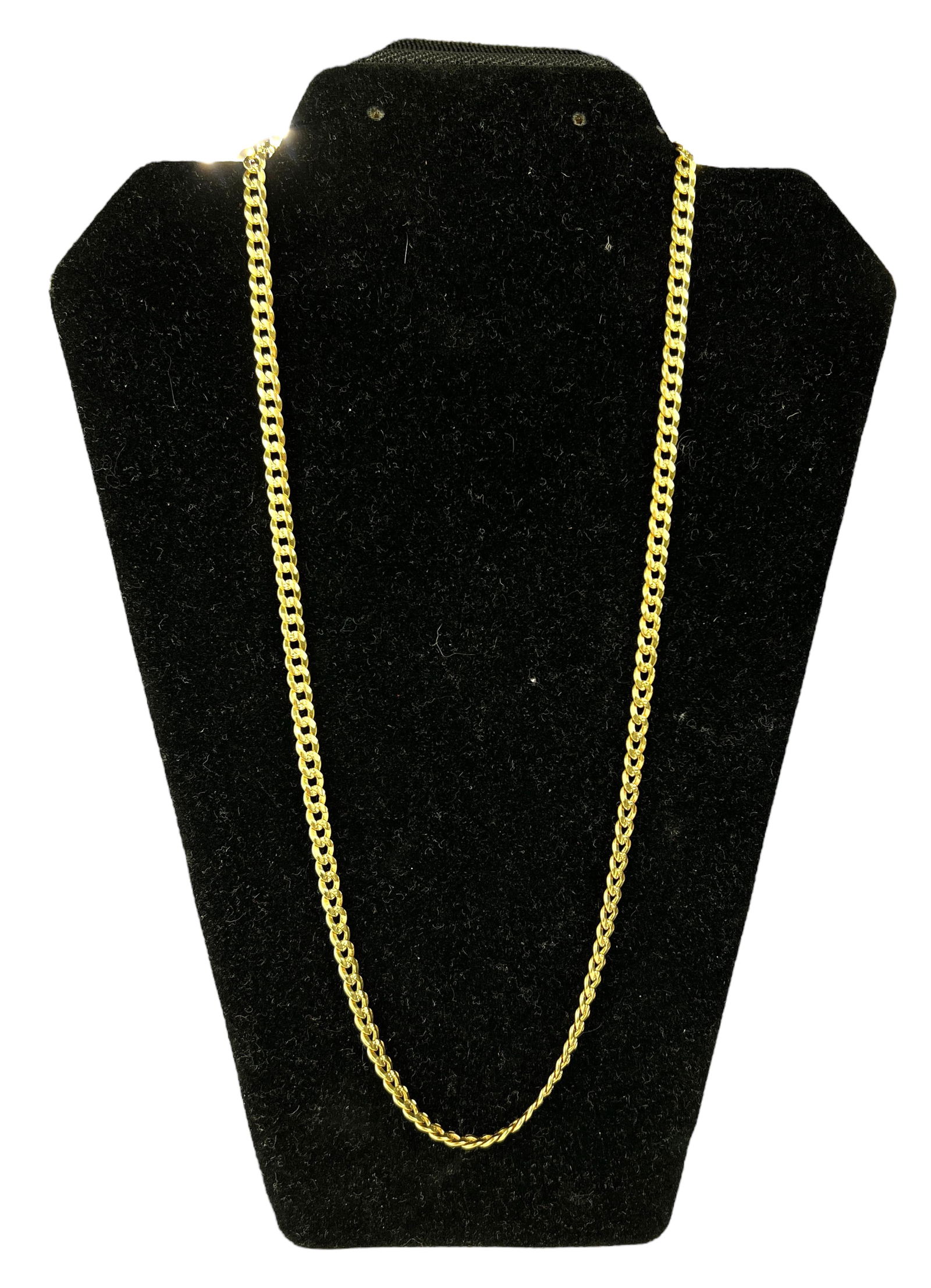 18K Cuban Link Premet Necklace 24" (1 of 3)