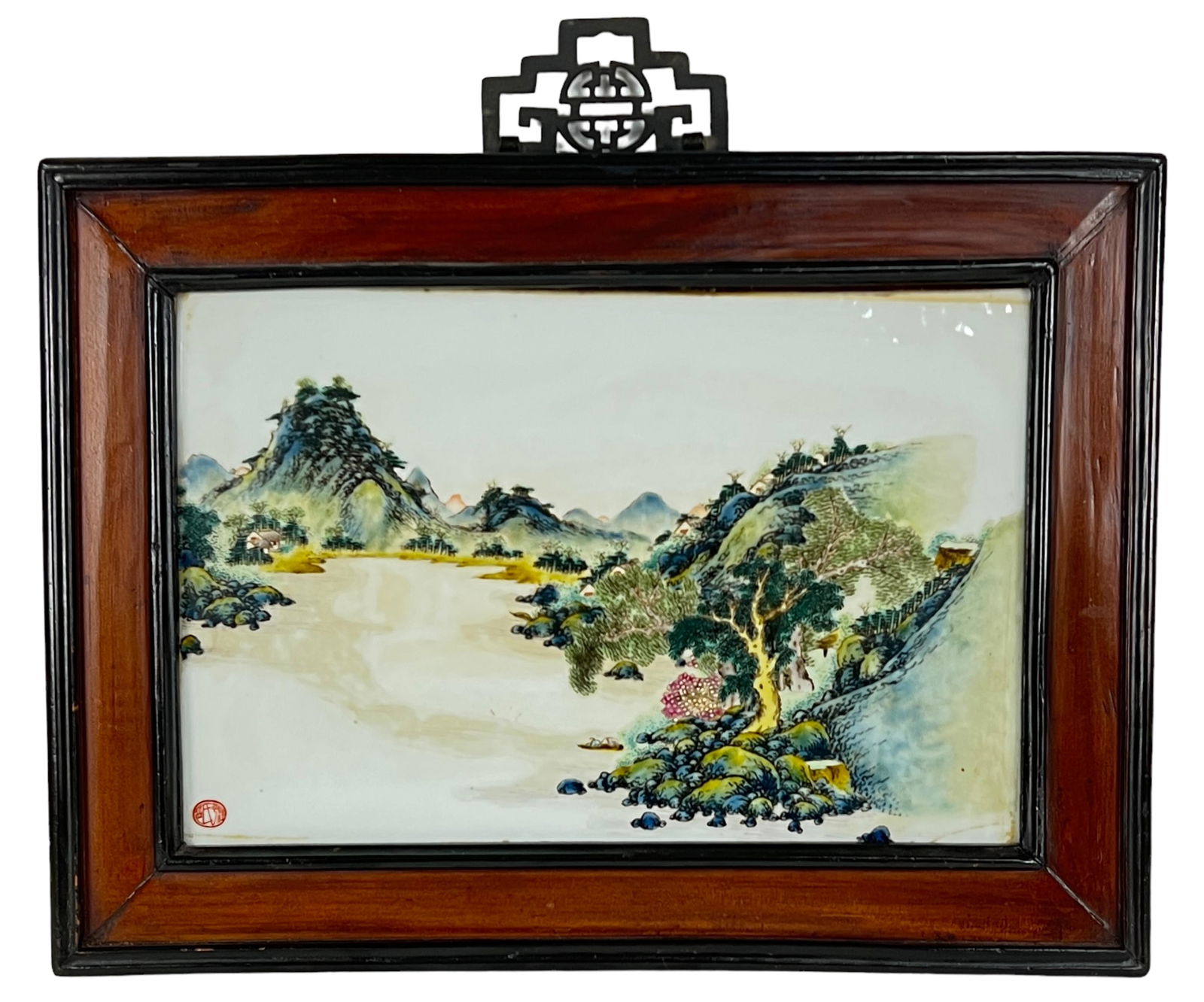 Hand Painted Chinese Porcelain Tile (1 of 5)