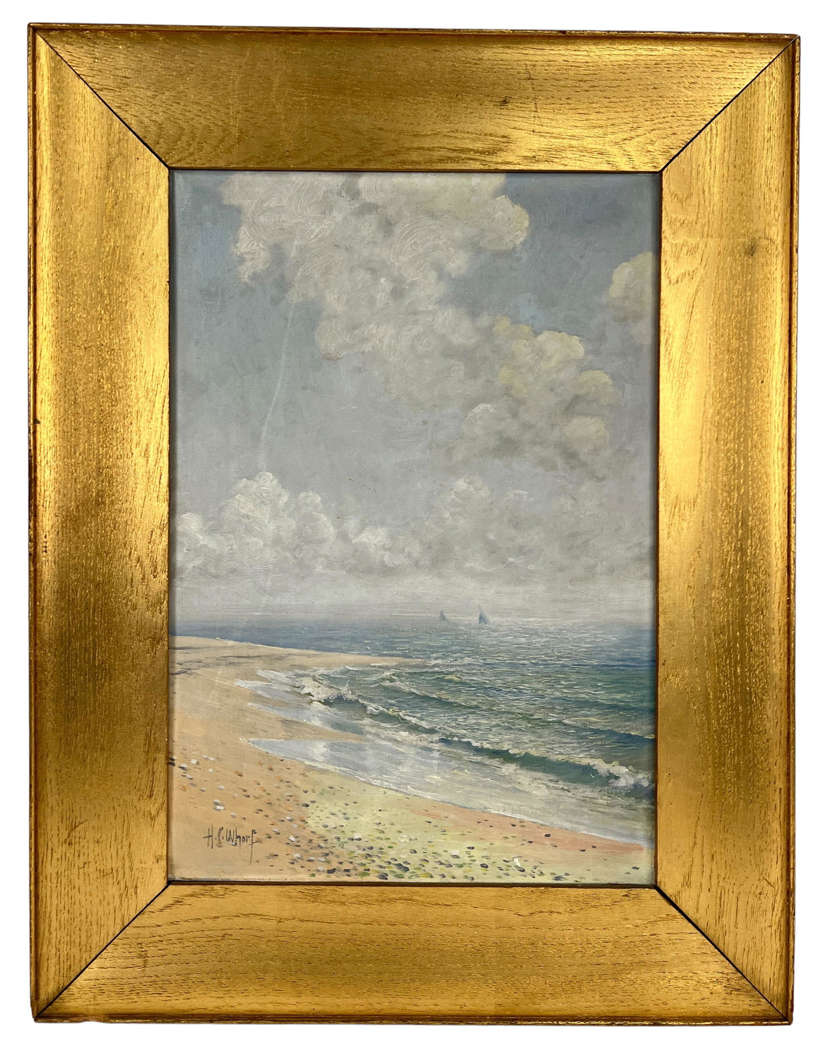 Harry Church Whorf Seascape Oil On Canvas (1 of 5)