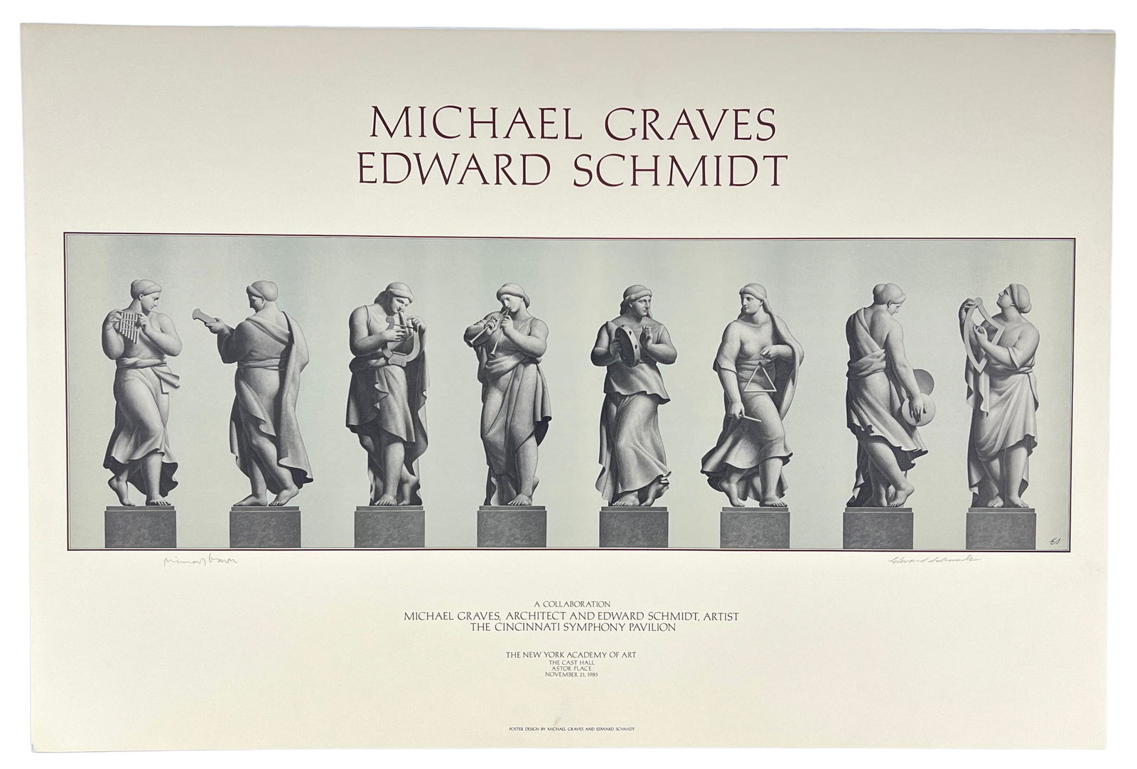 Michael Graves Edward Schmidt Signed Poster EA (1 of 5)
