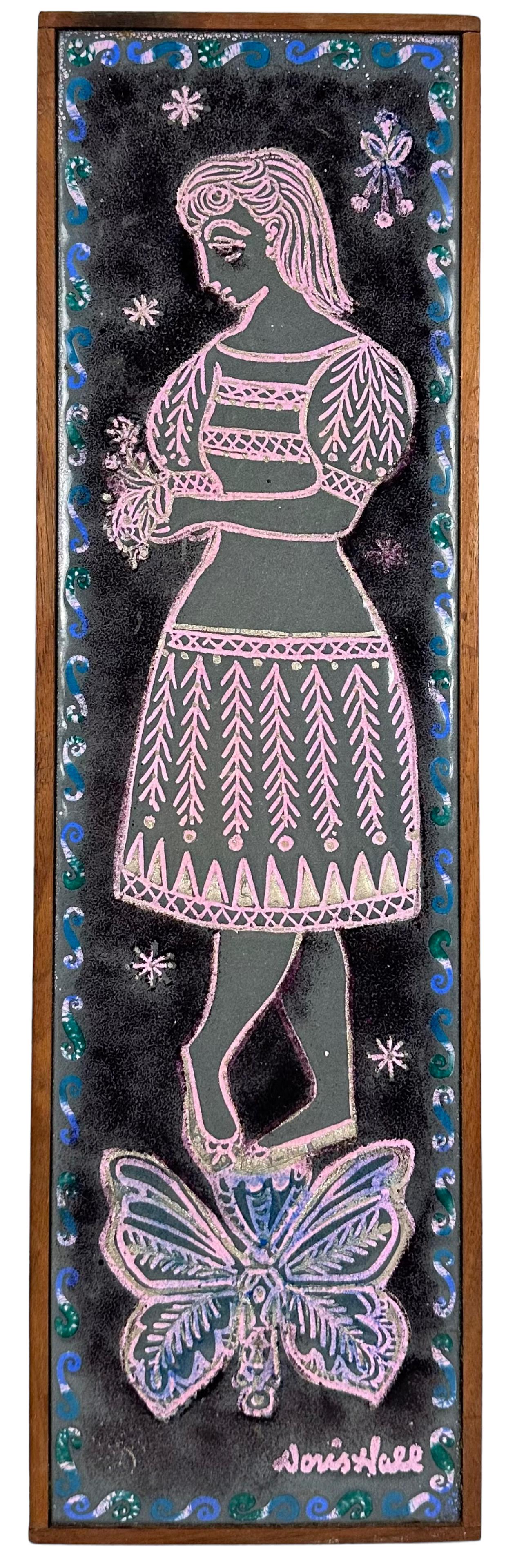 Doris Hall MCM Copper Enameled Plaque (1 of 3)