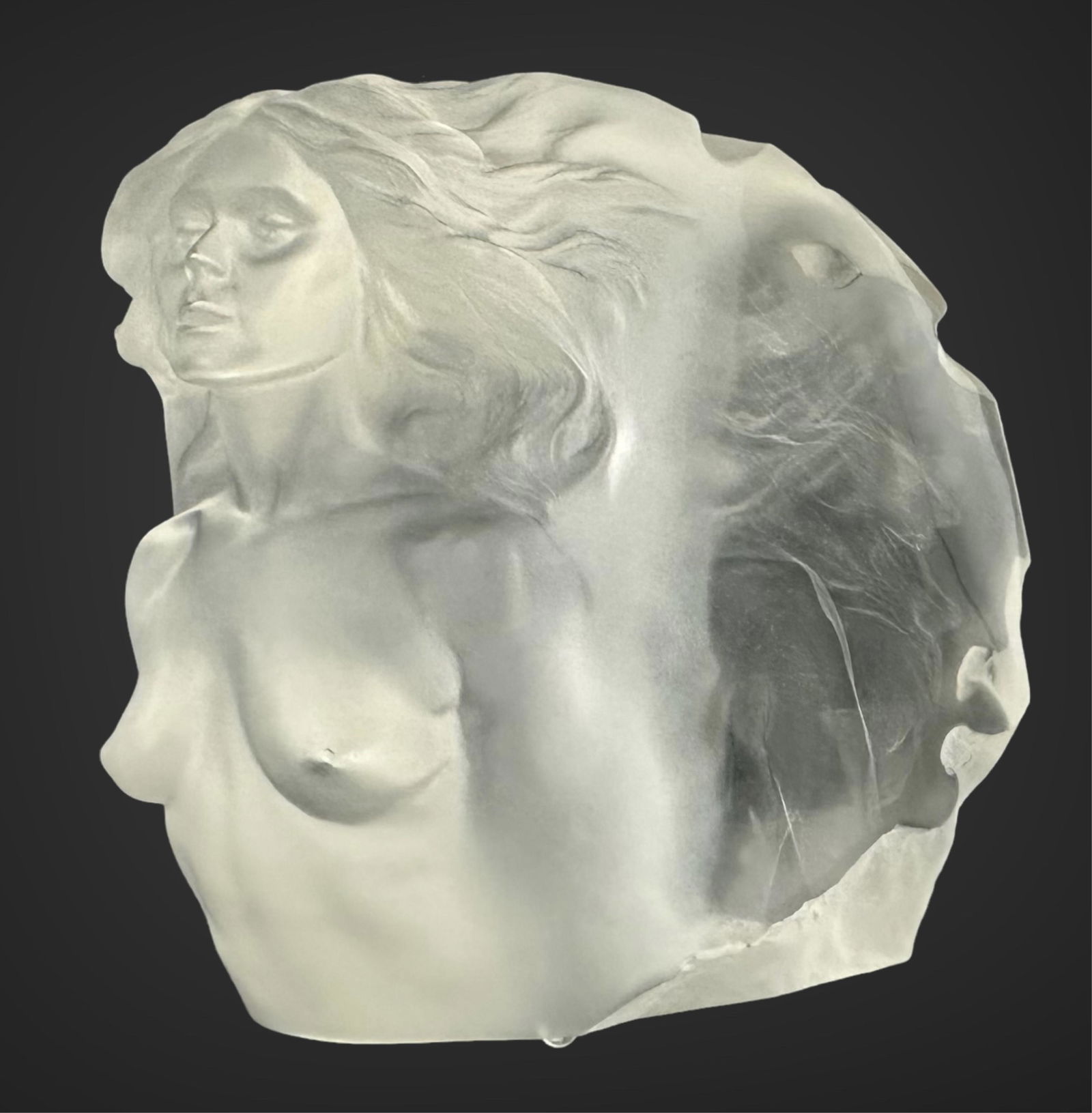 Frederick Hart "Memoir" Acrylic Sculpture: 9.5" x 9.5" x 8.5" Signed, Numbered and Dated at the base. # 147/300 1985 Good condition no issues seen. Frederick Hart was a highly regarded 20th century American sculptor and a pioneer in the field.