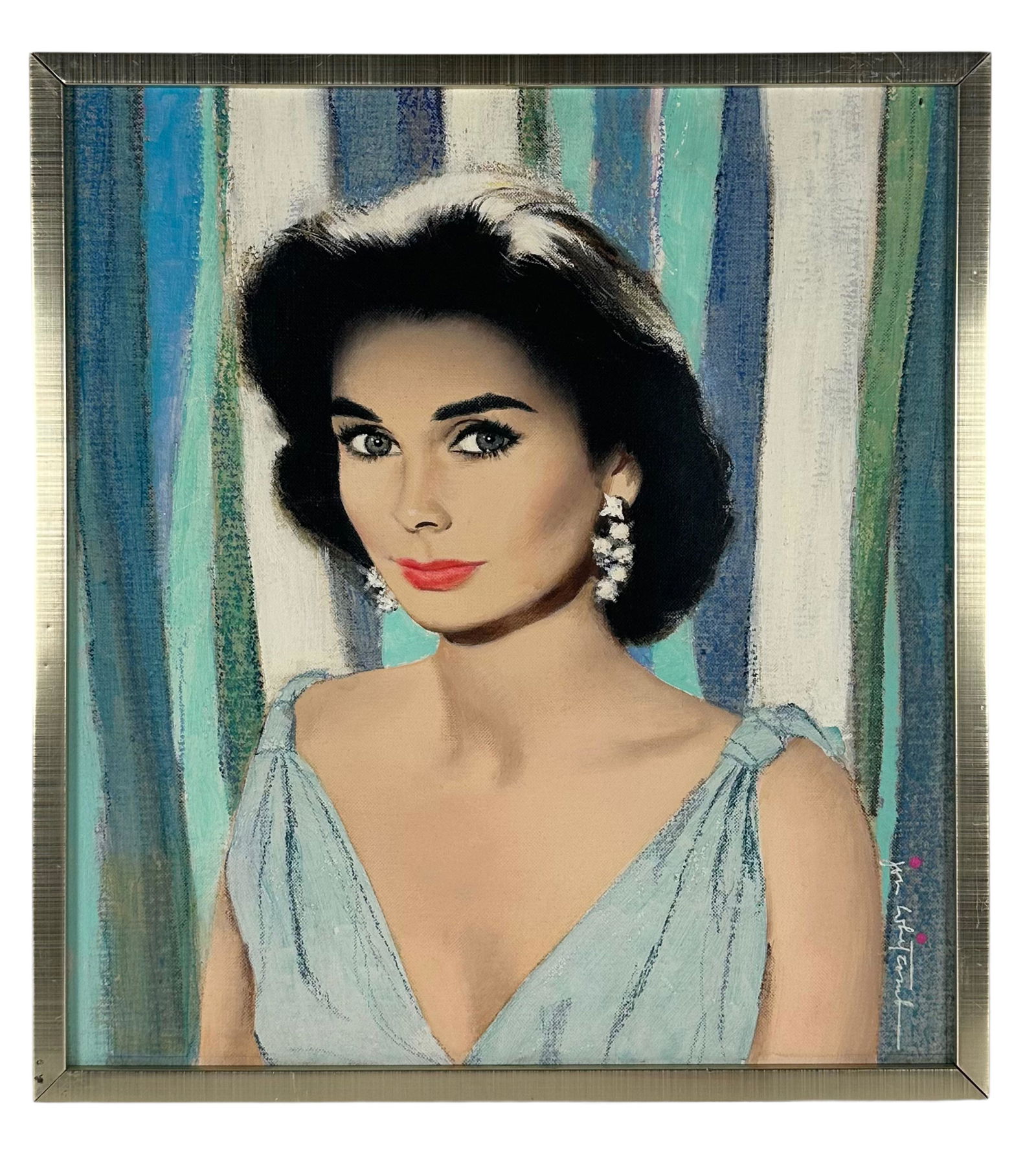 Jon Whitcomb "Jean Simmons" Oil on Board (1 of 4)