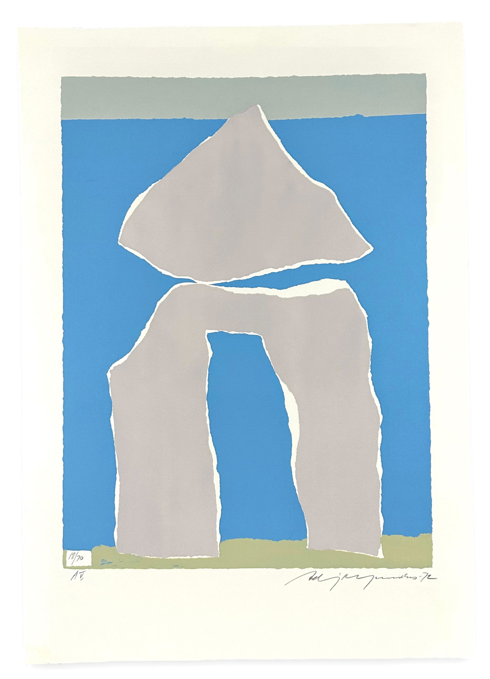 Adja Yunkers "AV" Lithograph (1 of 2)