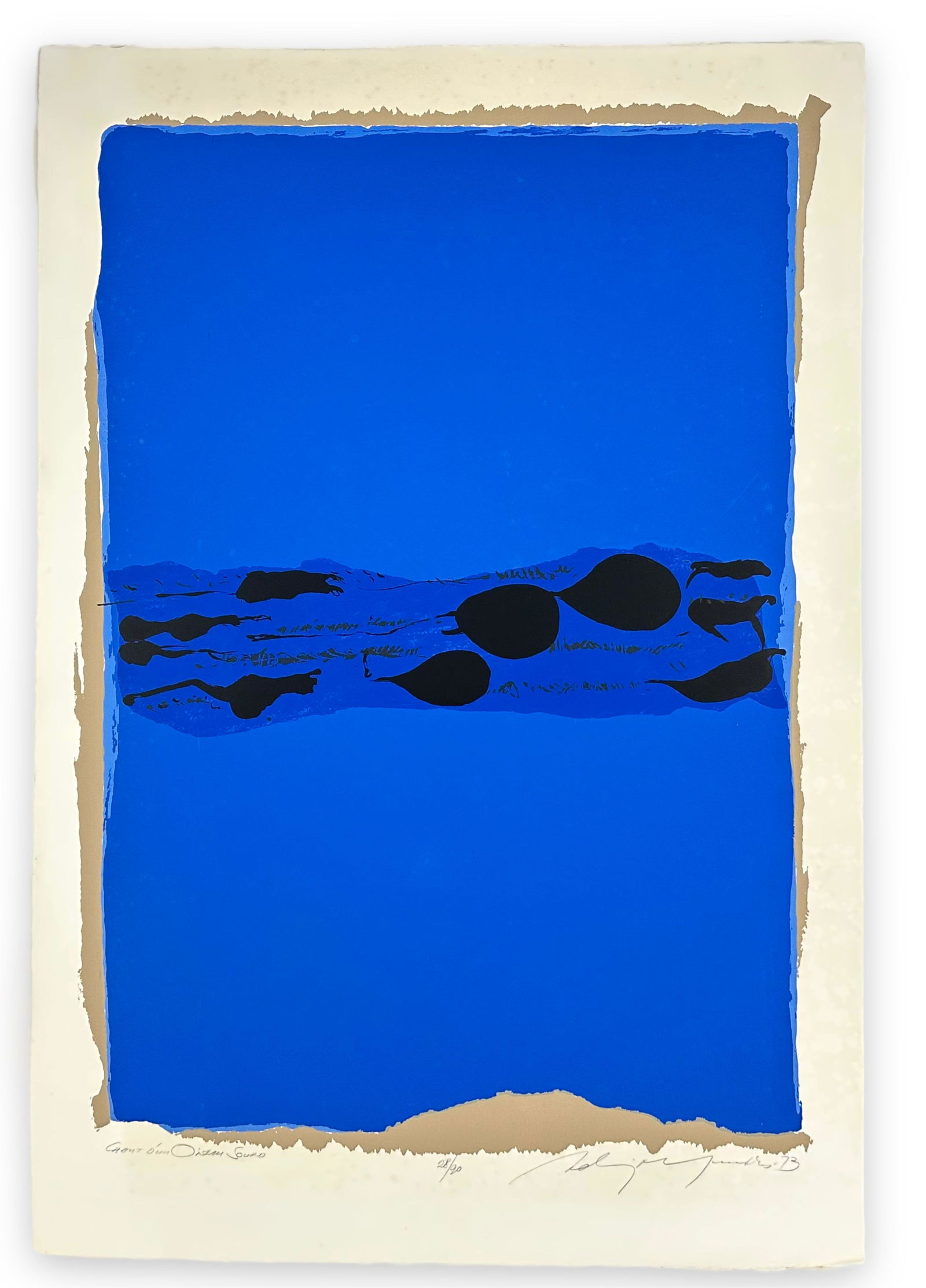 Adja Yunkers "Chant D'un Olseau Sourd" Lithograph (1 of 3)