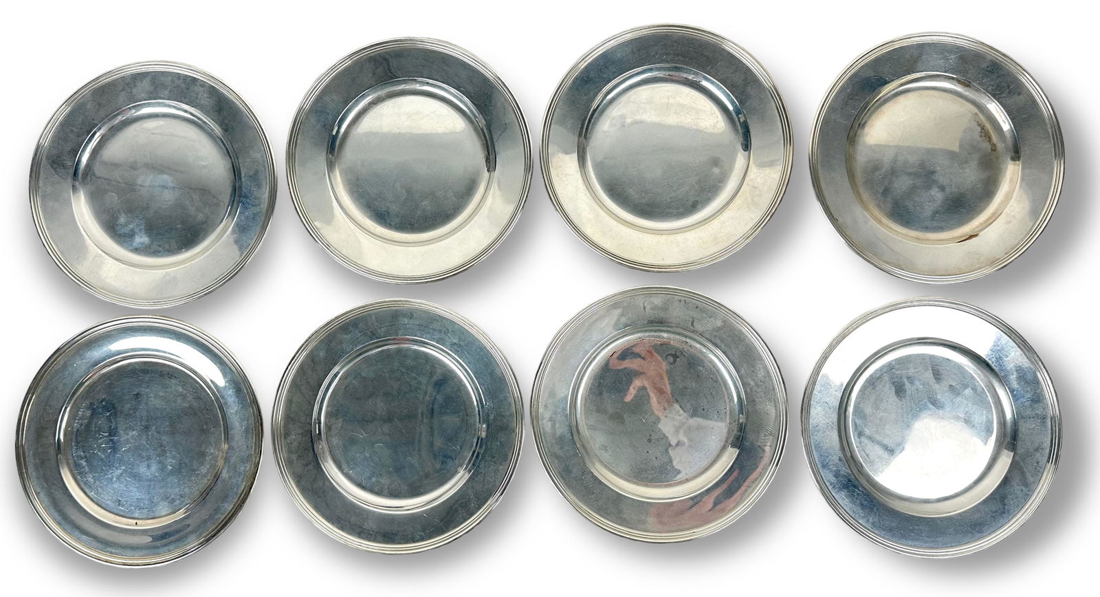 (8) International Sterling Silver Butter Plates (1 of 5)