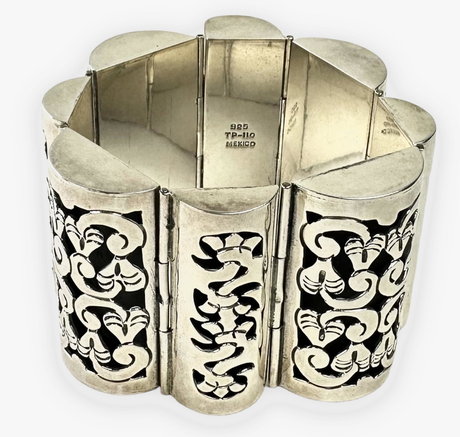 Heavy Mexico Sterling Silver Bracelet TP-110 (1 of 4)