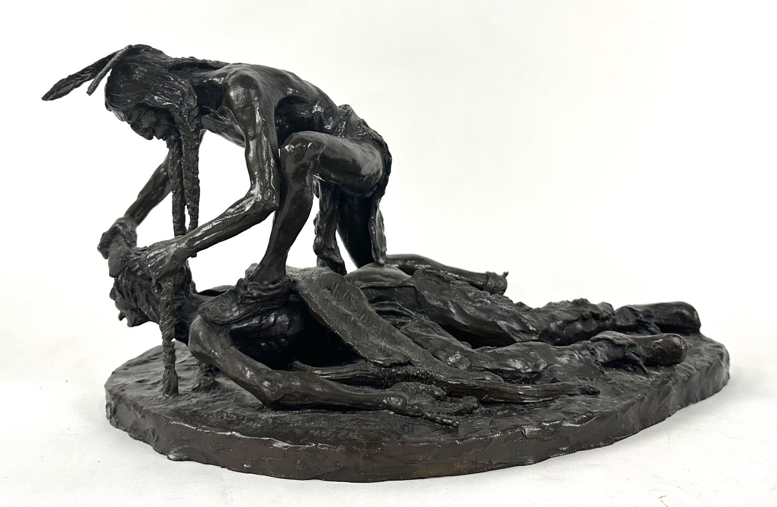 Bob Scriver "To Take a Scalp" Bronze 1978 (1 of 6)