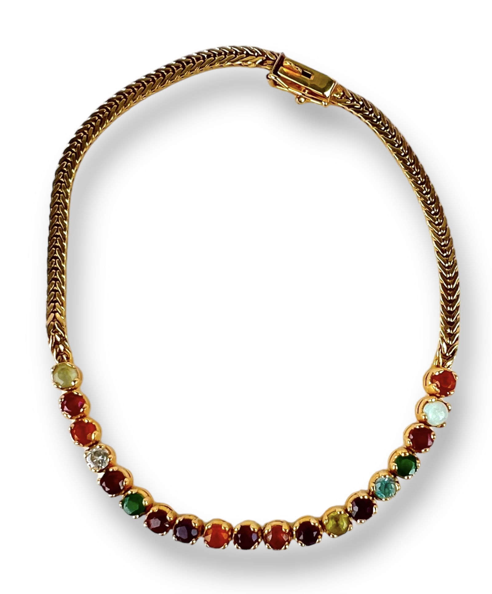 14K Gold Bracelet Set w/ Multiple Stones (1 of 4)