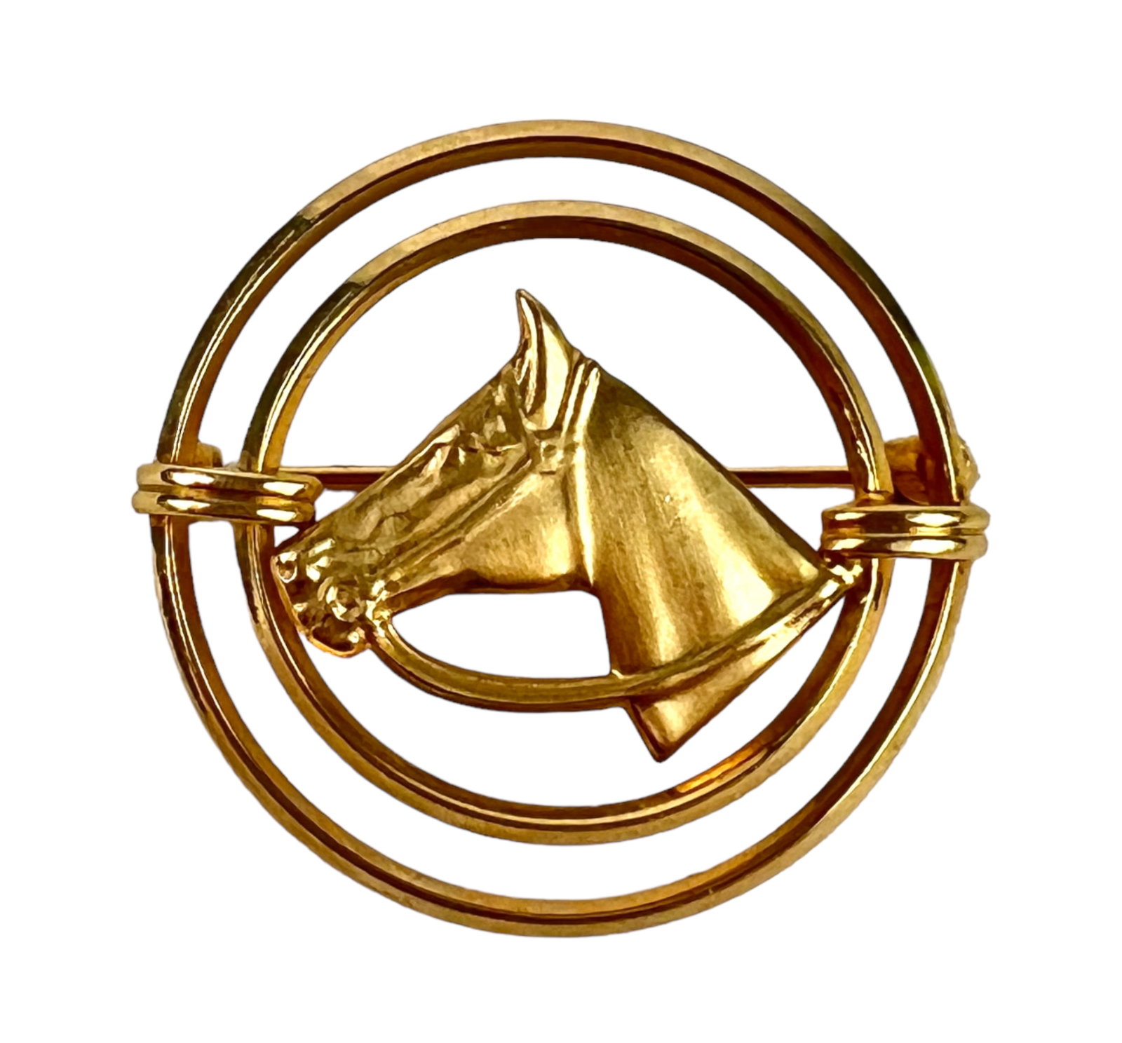 14K Gold Horse Brooch (1 of 3)