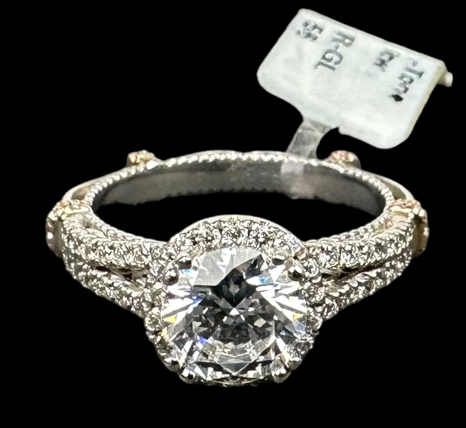 Verragio 14K Two Tone Setting w/ Side Diamonds (1 of 6)