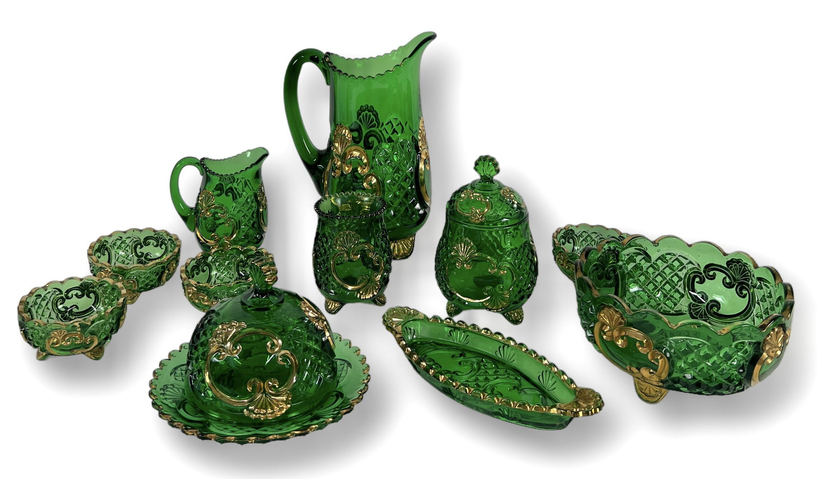 (12 pc) EAPG Riverside McKee Croesus Dishes (1 of 4)