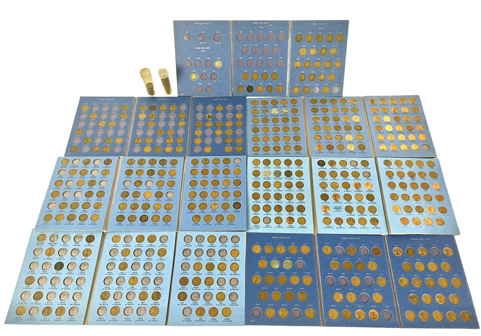 Large Lot Of Assorted U.S. Pennies (1862-1970s) (1 of 9)