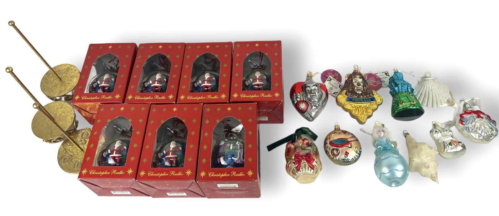 (20) Lot of Ornaments & Topper Stands (1 of 8)