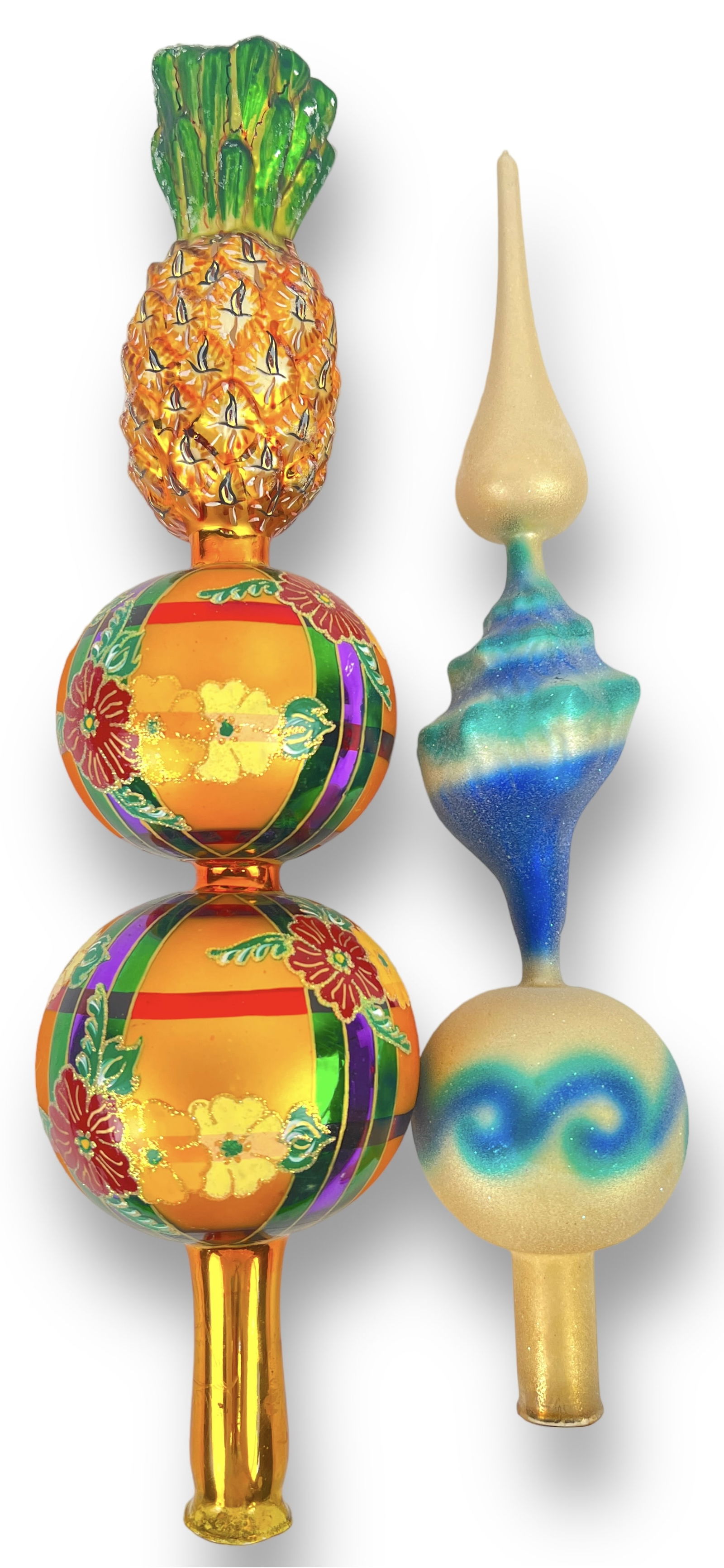 (2) Vintage Christopher Radko Tree Top Finials (D) (1 of 3)