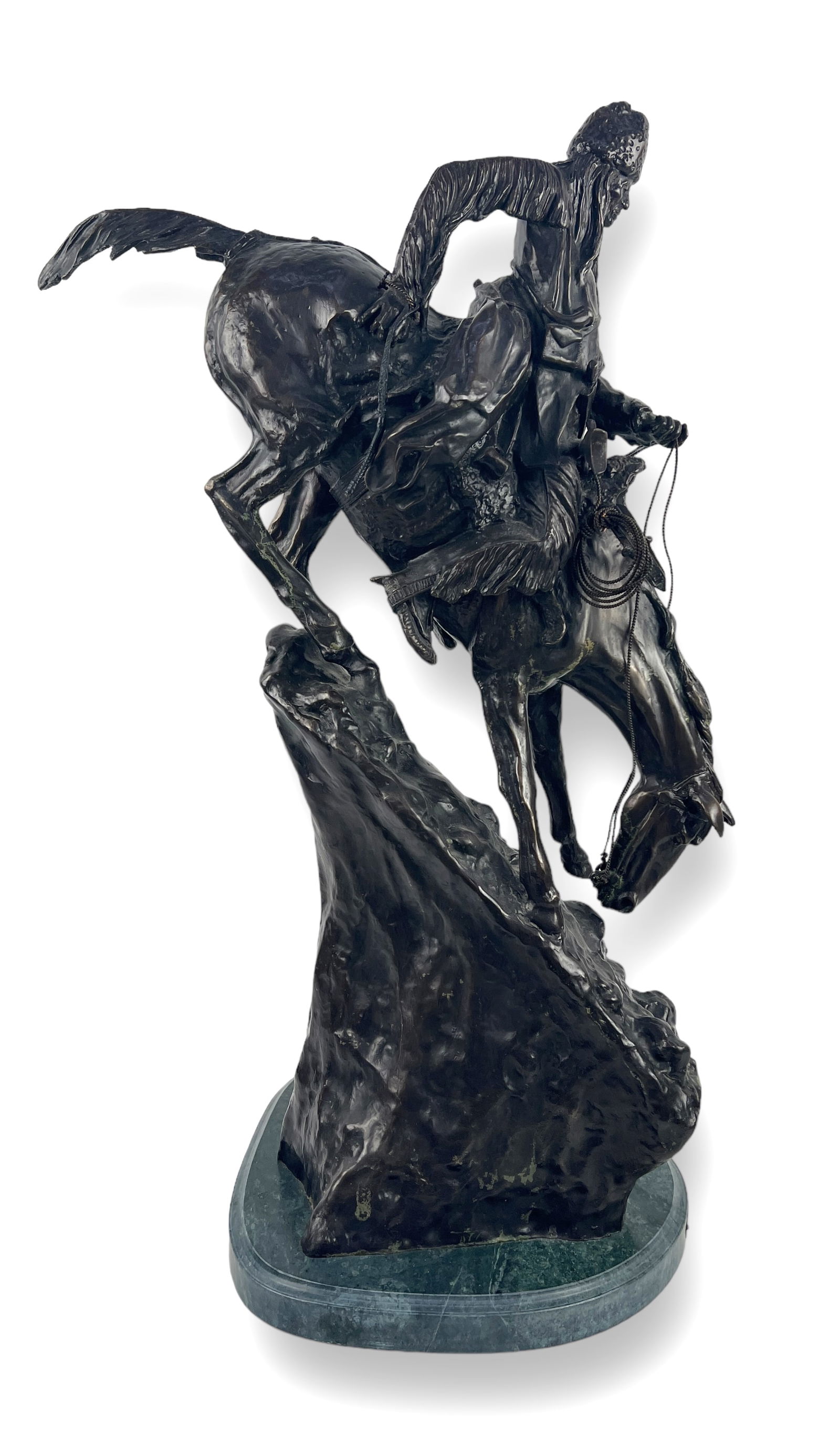 Lg After Frederic Remington "Mountain Man" Bronze (1 of 7)