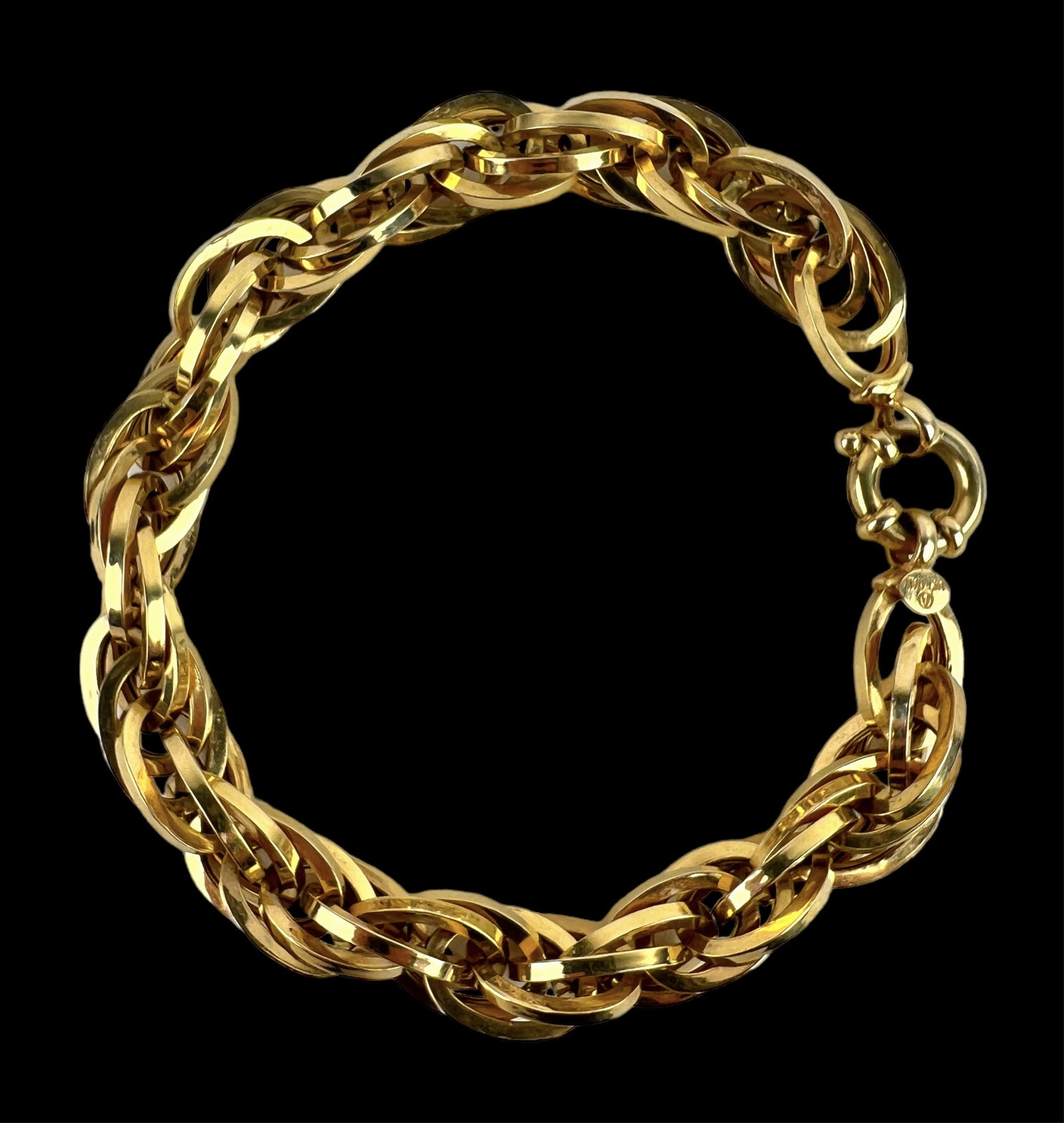 14K Yellow Gold Link Italian Bracelet (1 of 3)