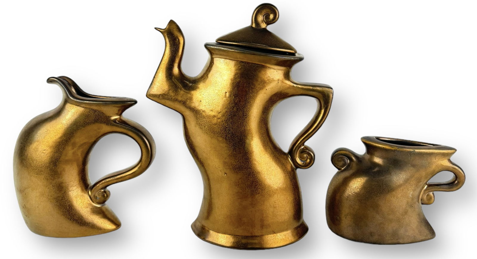 (3pc) Michael Lambert Tea Set "Dancing" (1 of 8)
