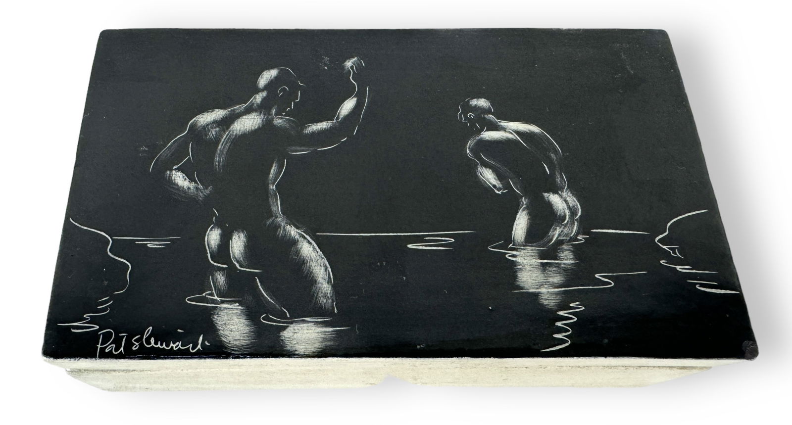 Stewart Laguna Beach MCM Nudes Pottery Box (1 of 8)