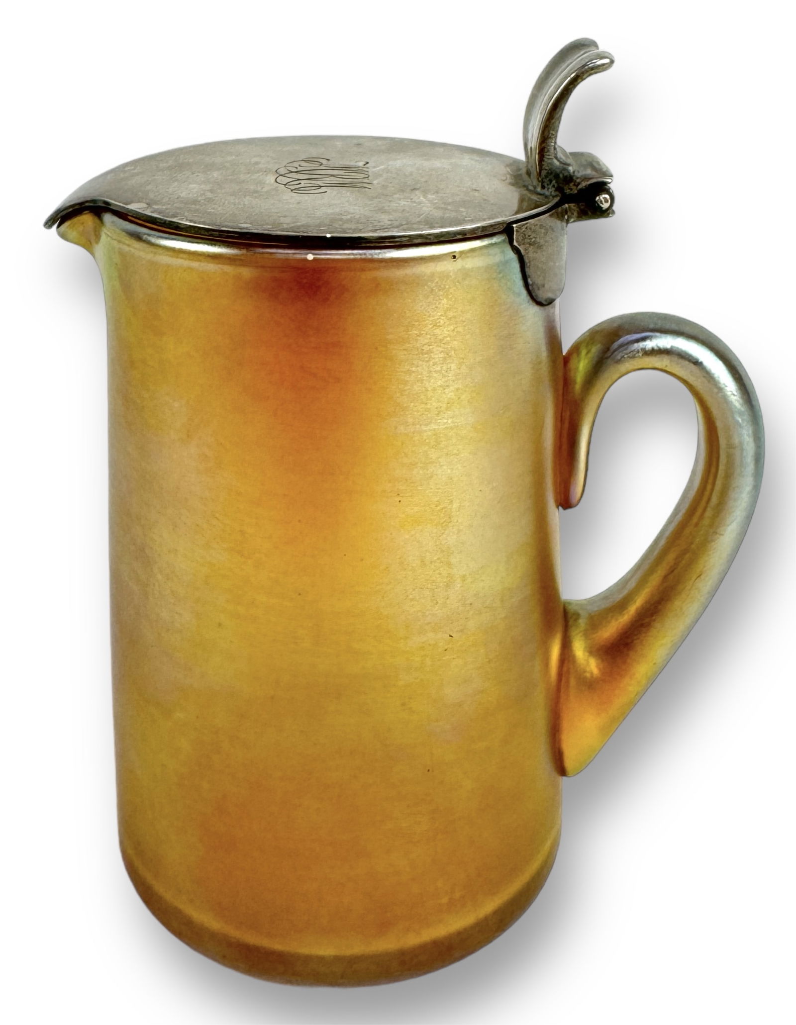 L.C.T Favrile Syrup Server w/ Sterling Lid (1 of 6)