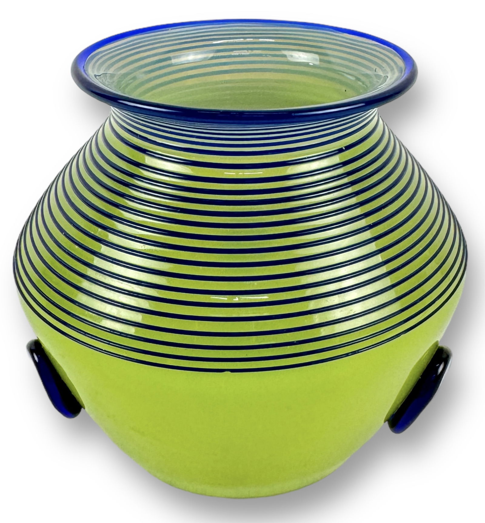 Loetz Deco Threaded Tango Art Glass Vase (1 of 5)