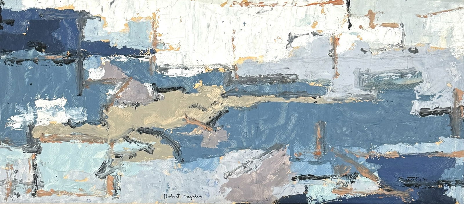 Robert Hayden Abstract Oil on Board (1 of 4)