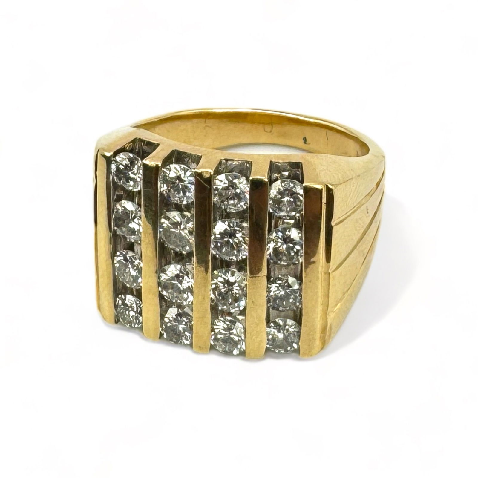 Men's 14K Gold & Diamond Ring (1 of 5)