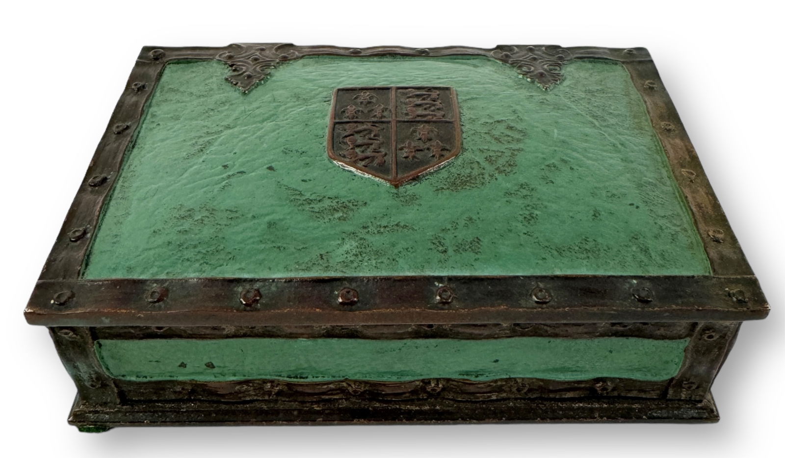 Tiffany Studios "Heraldic" Utility Box (1 of 7)
