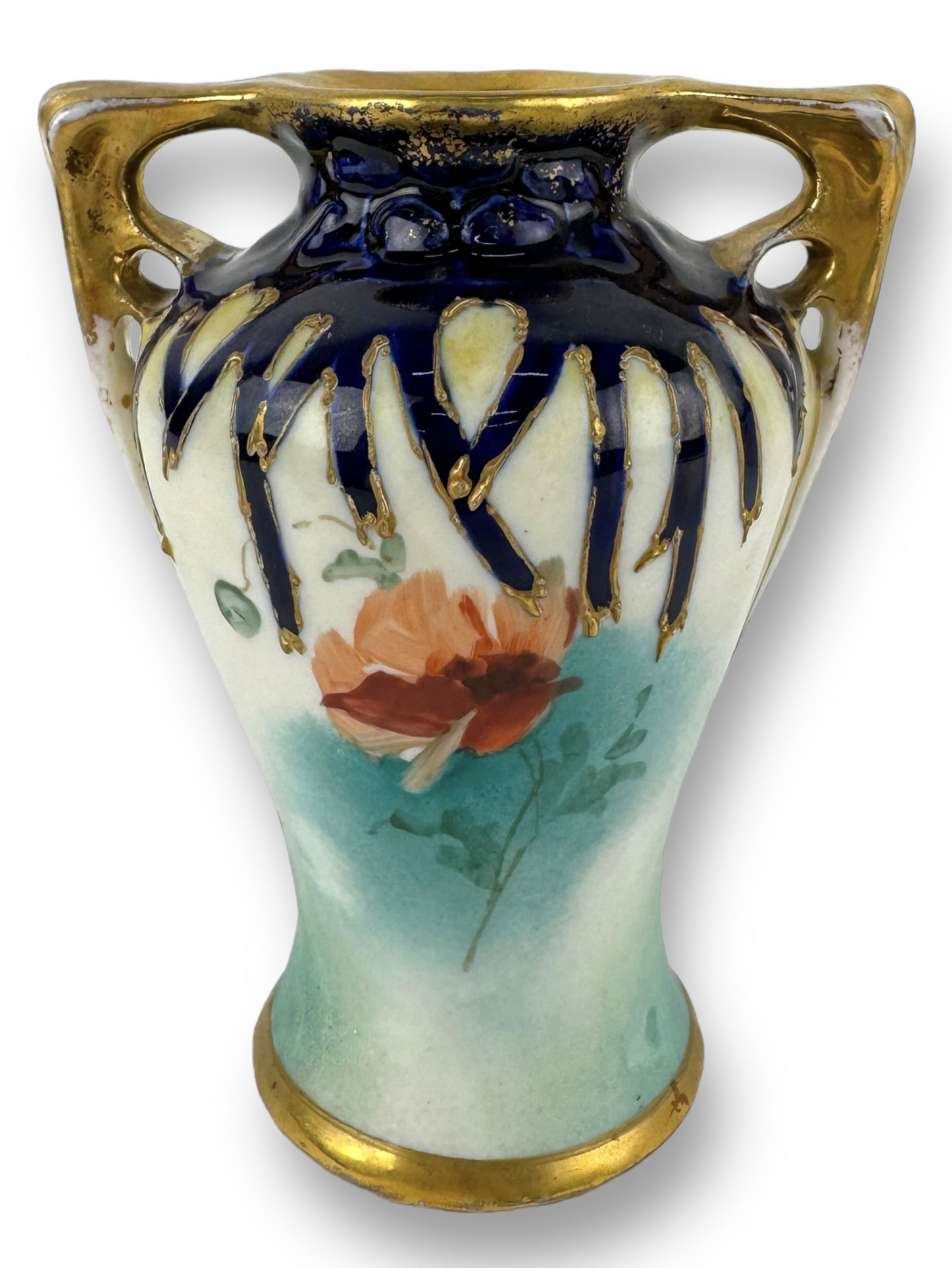 Turn Teplitz Vase Bohemia Art Nouveau Pottery (1 of 7)