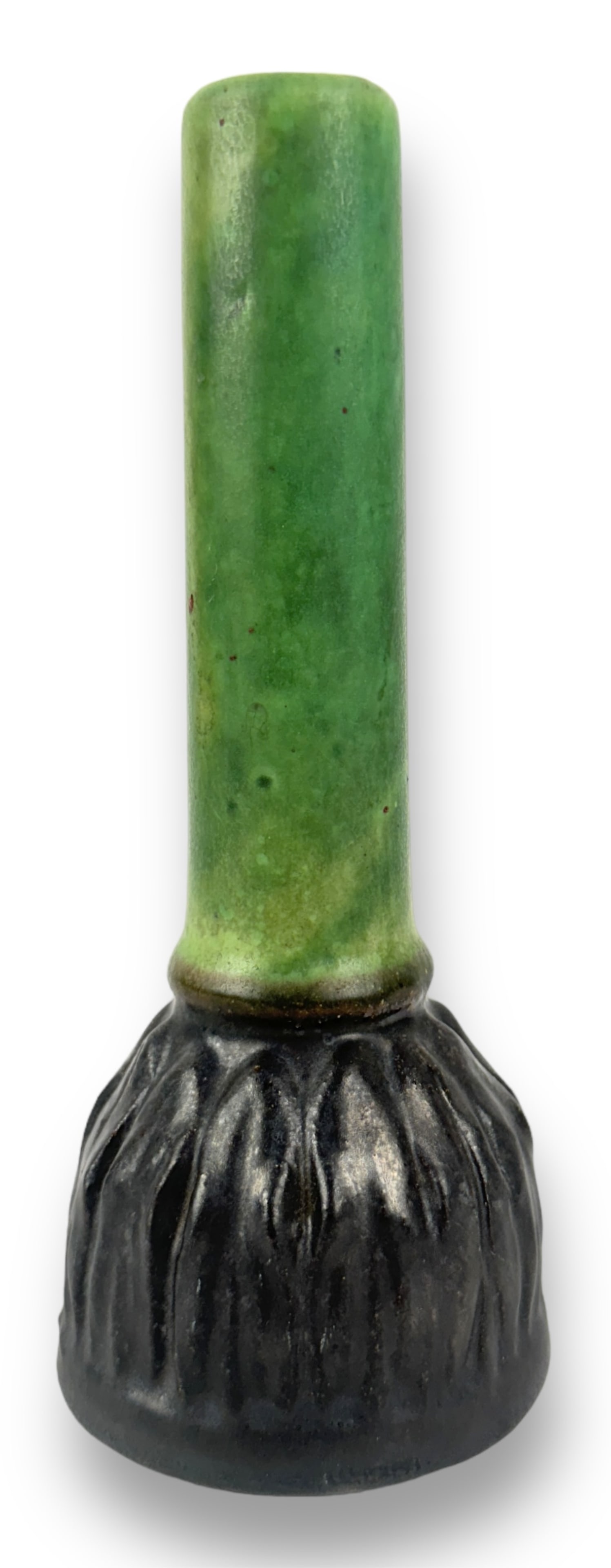 Peters & Reed Matte Green & Black Vase (1 of 5)
