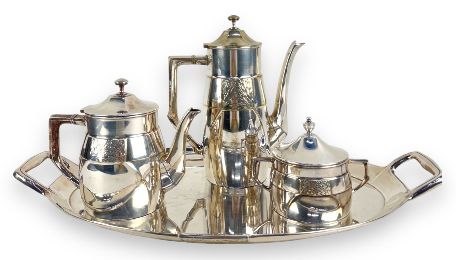 Orivit Jugendstil Silver Plated Coffee Set (1 of 9)