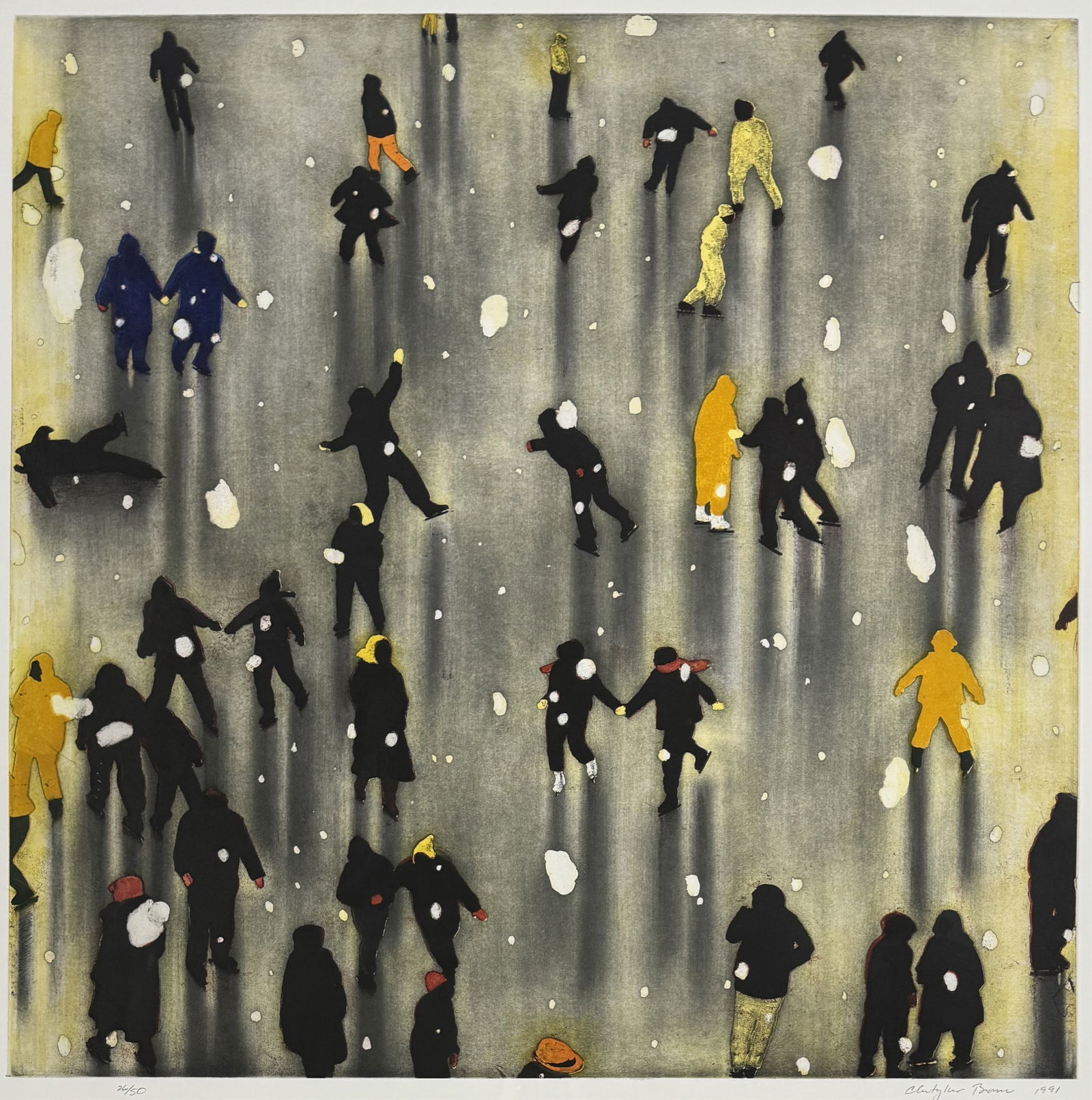 Christopher Brown "Forty Flakes" Etching 1991 (1 of 6)