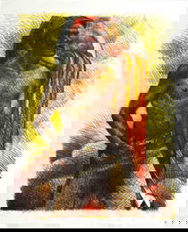 Luis Jimenez "Steelworker" Lithograph 1993