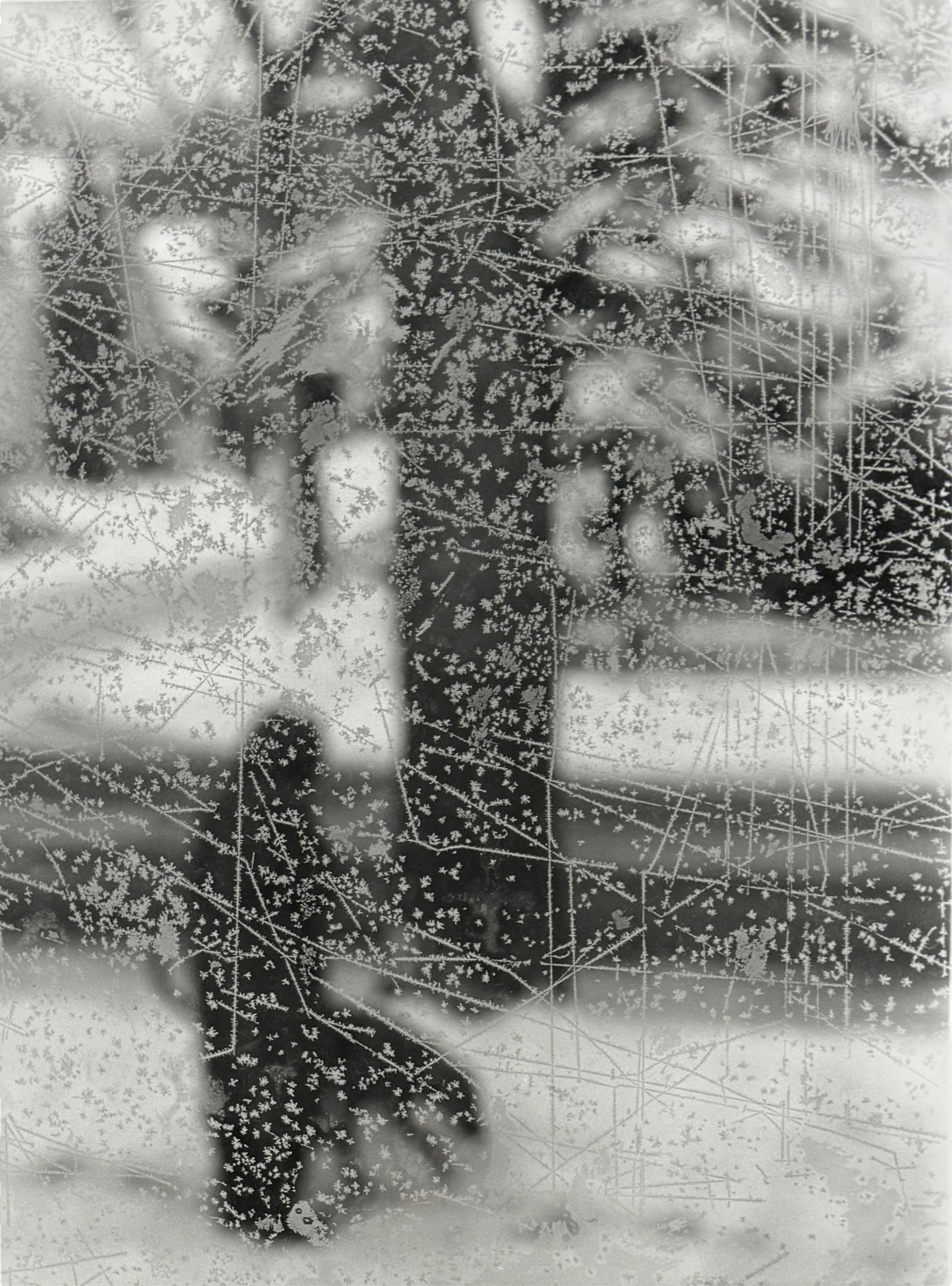 David Goldes "Walk the Dog" Gelatin Silver Print: Ca. 1994 Image: 22 1/2" x 16 1/2" Frame: 33" x 26 1/2" Condition: Very good Proceeds from the auction will go to The Ronald McDonald House of The Upper Midwest. Artist Bio: David Goldes blends his bac