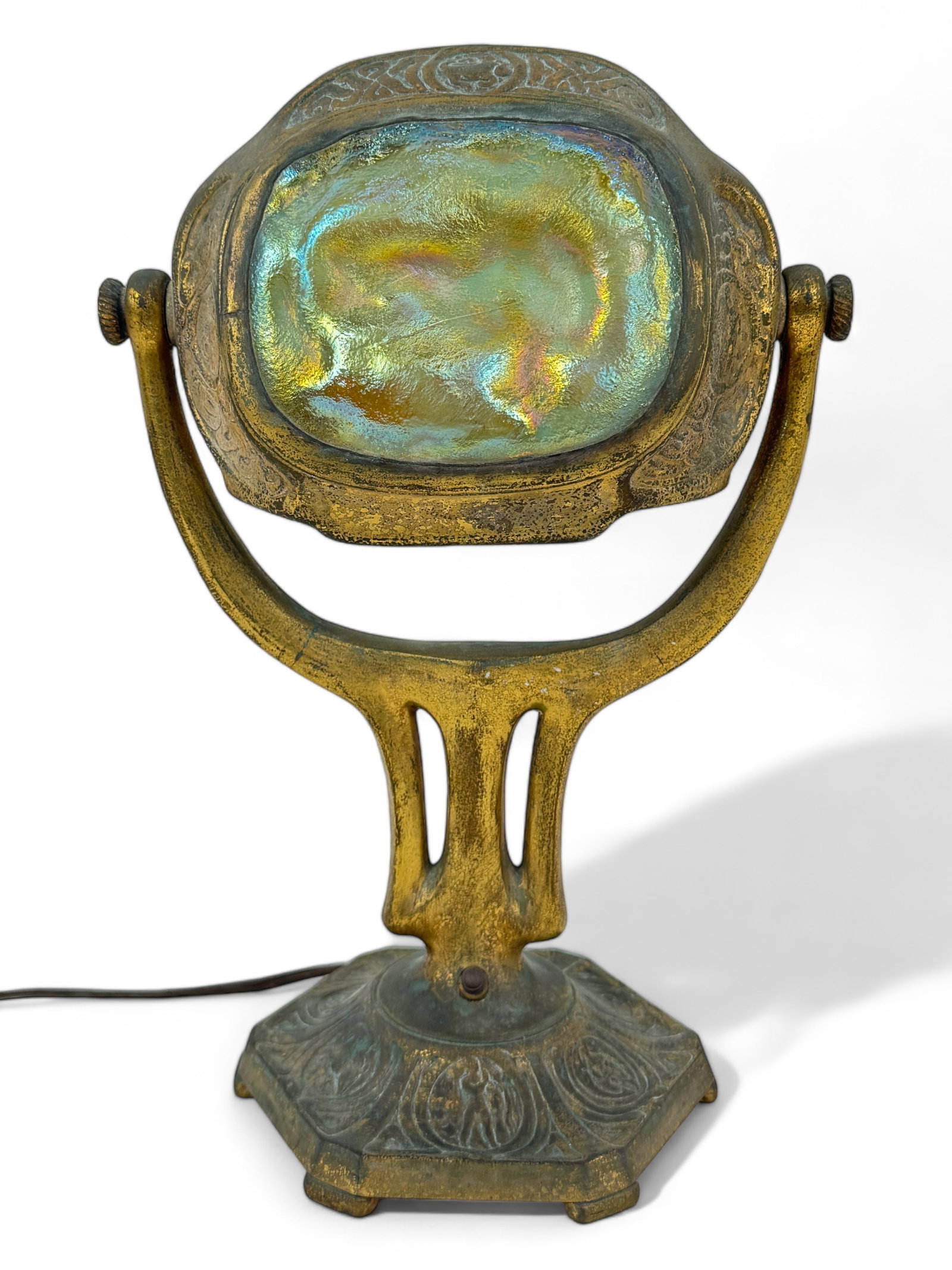 Tiffany Studios "Turtle Back" Zodiac Desk Lamp (1 of 8)