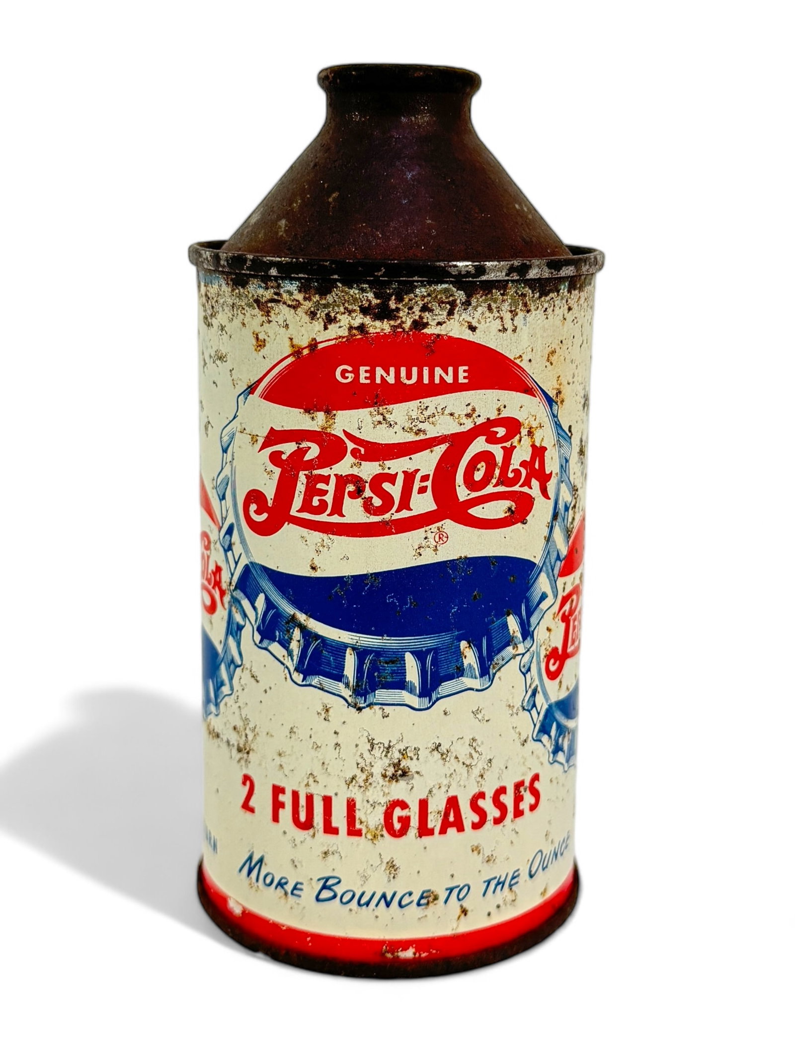1950s Pepsi-Cola 12oz Cone Top Can (1 of 5)