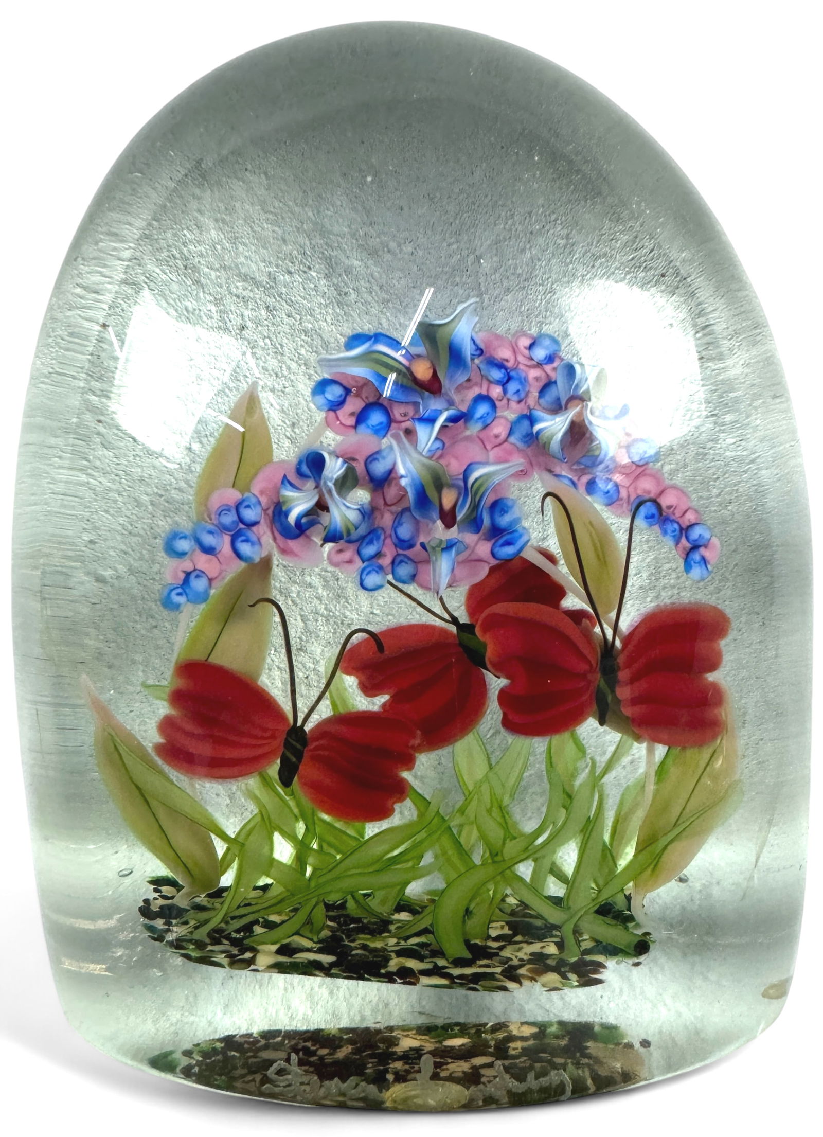 Steven Lundberg Dome Glass Paperweight 1993 (1 of 6)