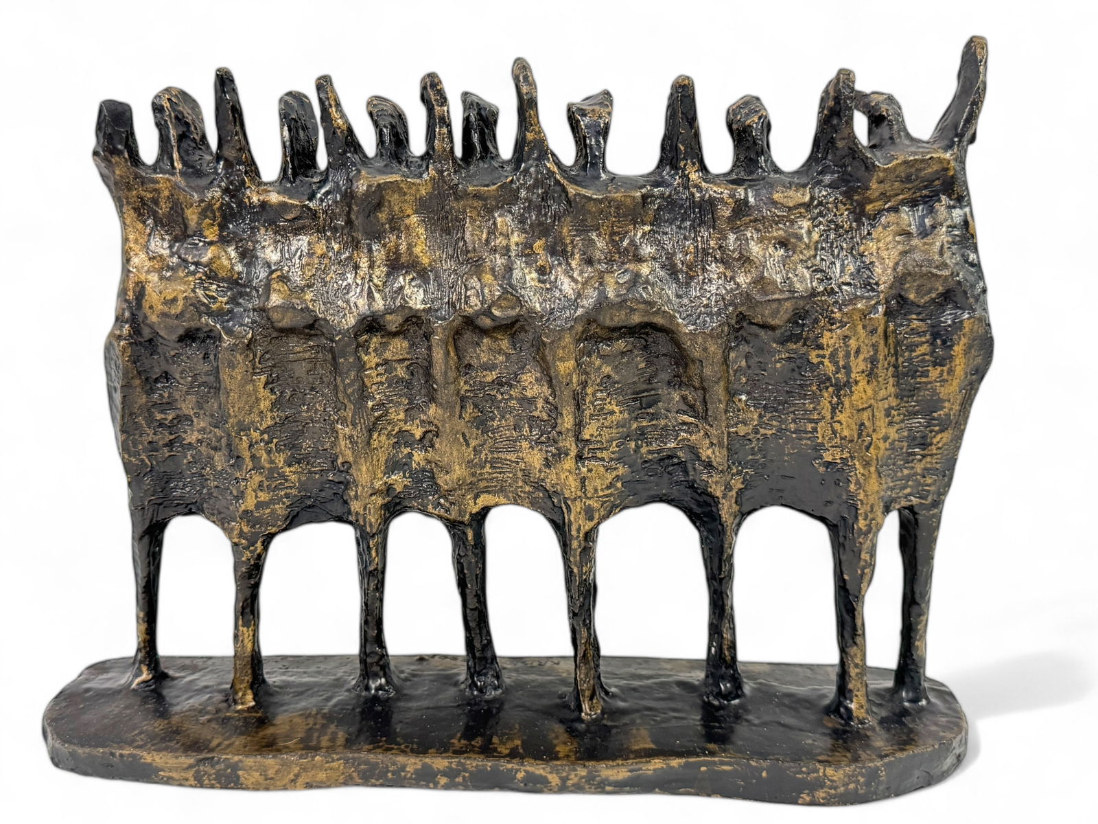 Krishna Reddy "Demonstrators" Rein Bronze (1 of 5)