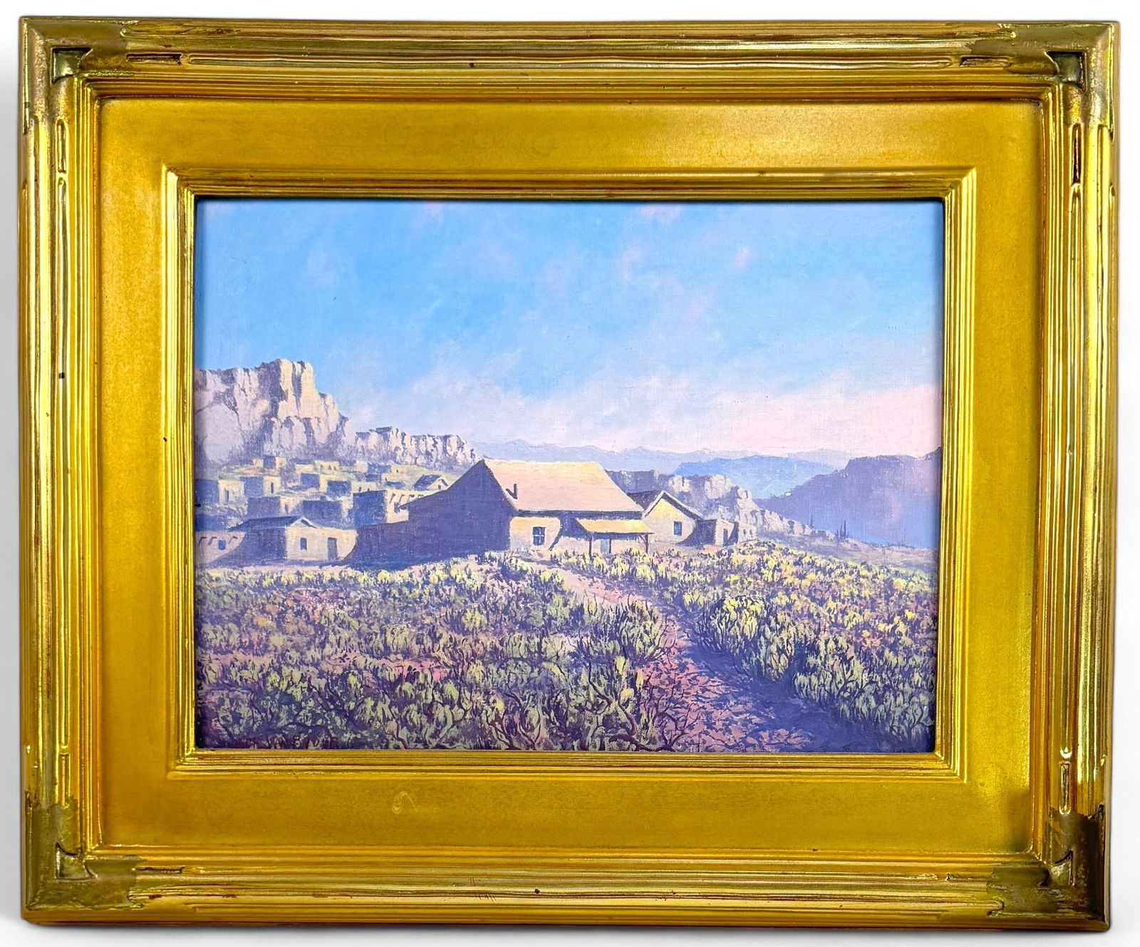 Jack VanRyder "Twilight Shadows" Oil on Canvas: Dimensions: Frame: 18 1/2"X 22 1/2" Image: 12" x 16" Condition: Frame and painting in very good condition Jack Van Ryder (1899?1967) was an American artist renowned for his vivid depictions of the Ame