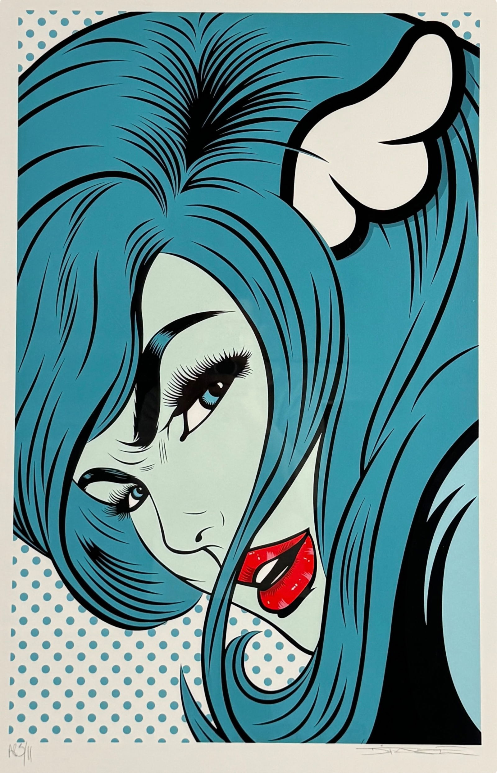 D*Face "Turncoat Blue"  Screenprint 2018 (1 of 5)